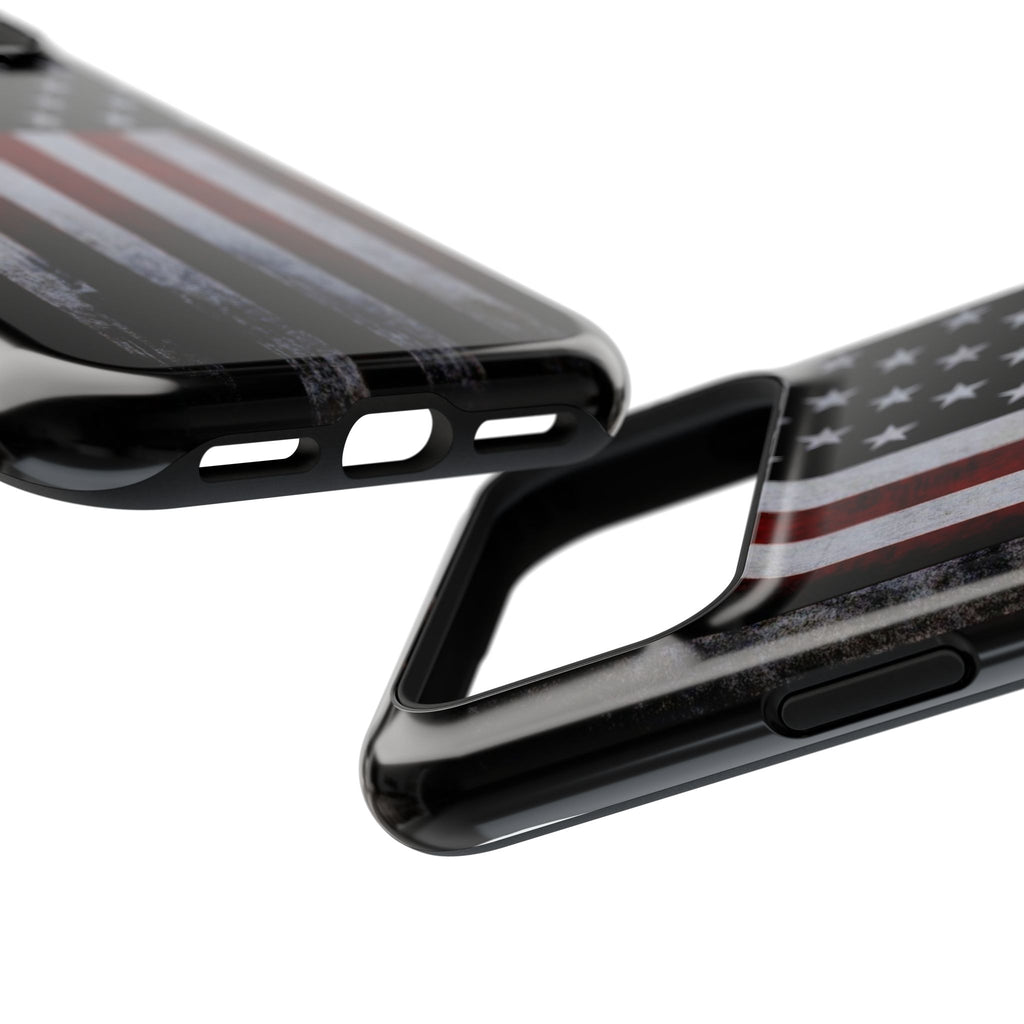 American Flag Magnetic Impact-Resistant Phone Case — Distressed USA Design