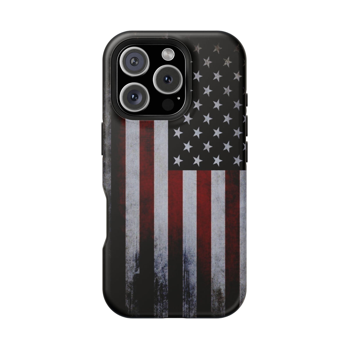 American Flag Magnetic Impact-Resistant Phone Case — Distressed USA Design