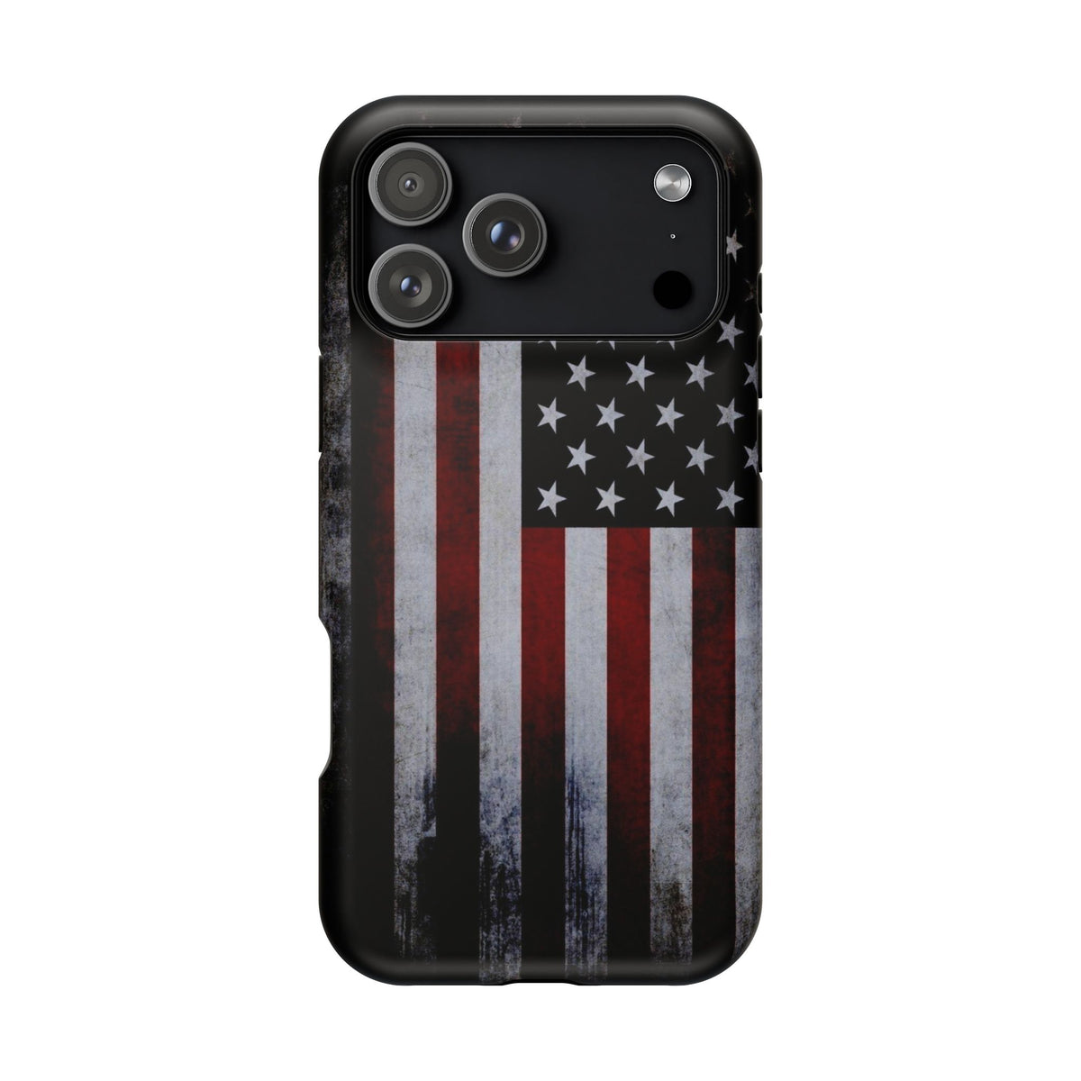 American Flag Magnetic Impact-Resistant Phone Case — Distressed USA Design