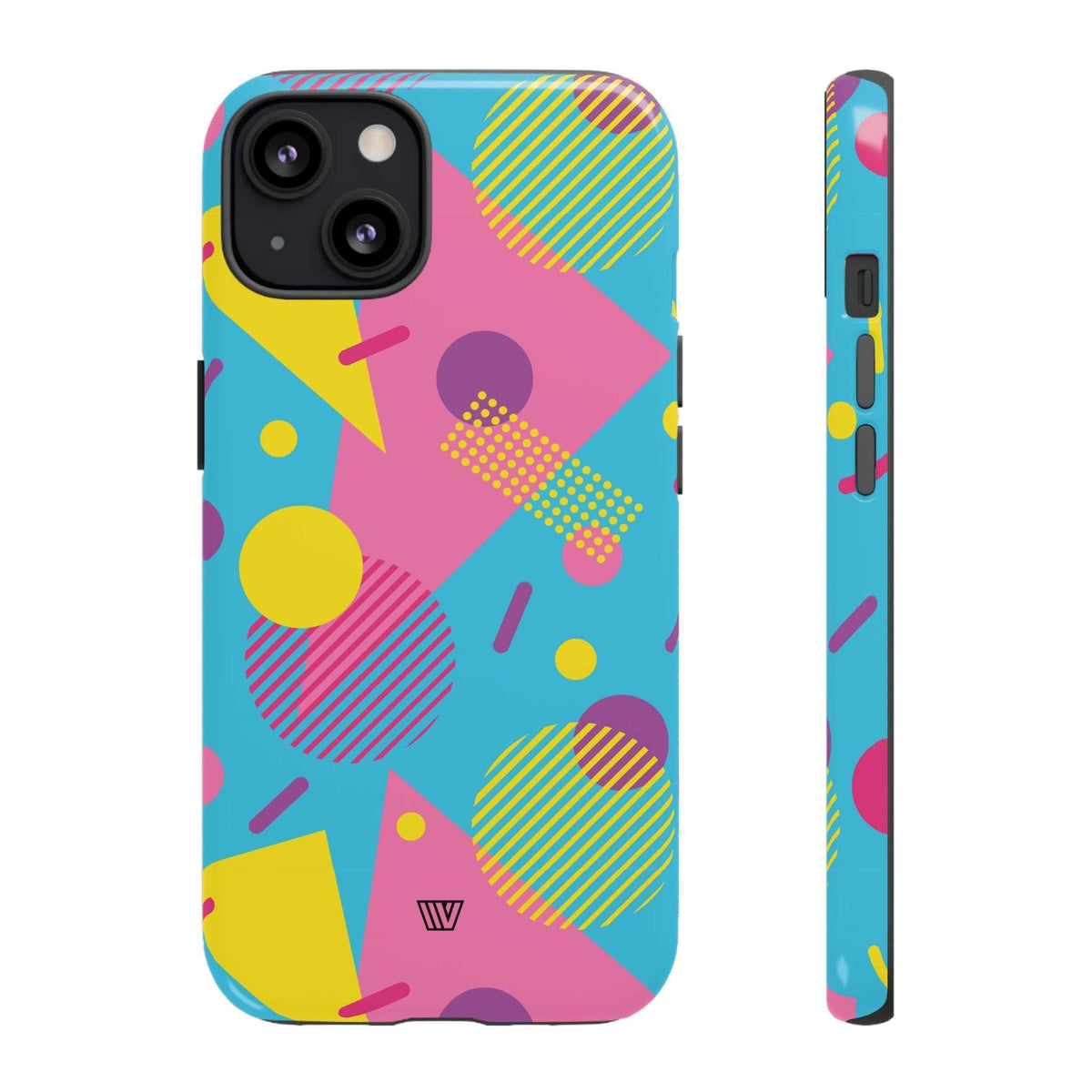 80s / 90s RETRO PATTERN LIGHT BLUE | Tough Phone Case