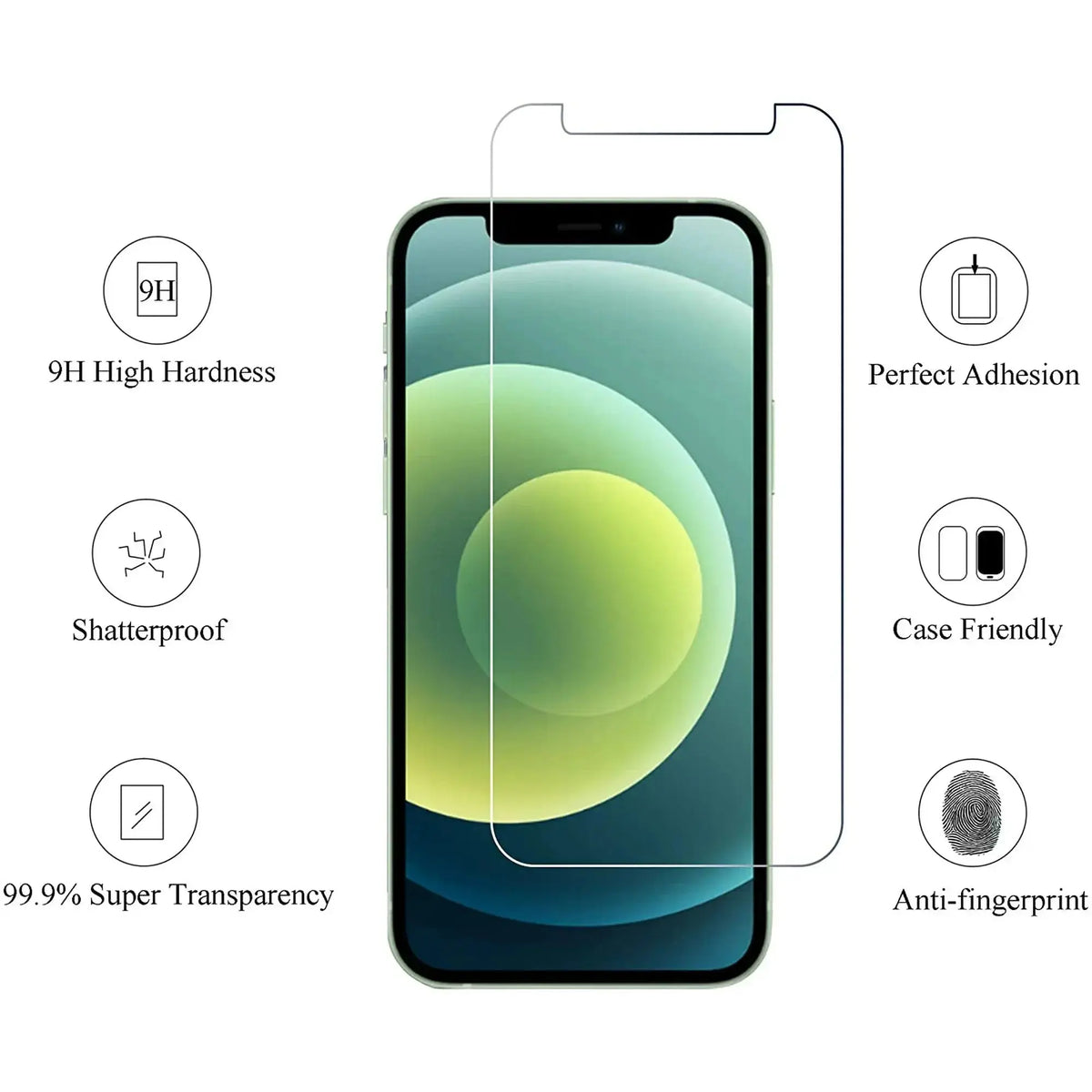 Entronix Clear Screen Protector & Camera Lens Protector Compatible with iPhone 11 Pro Max - 4-Piece Combo