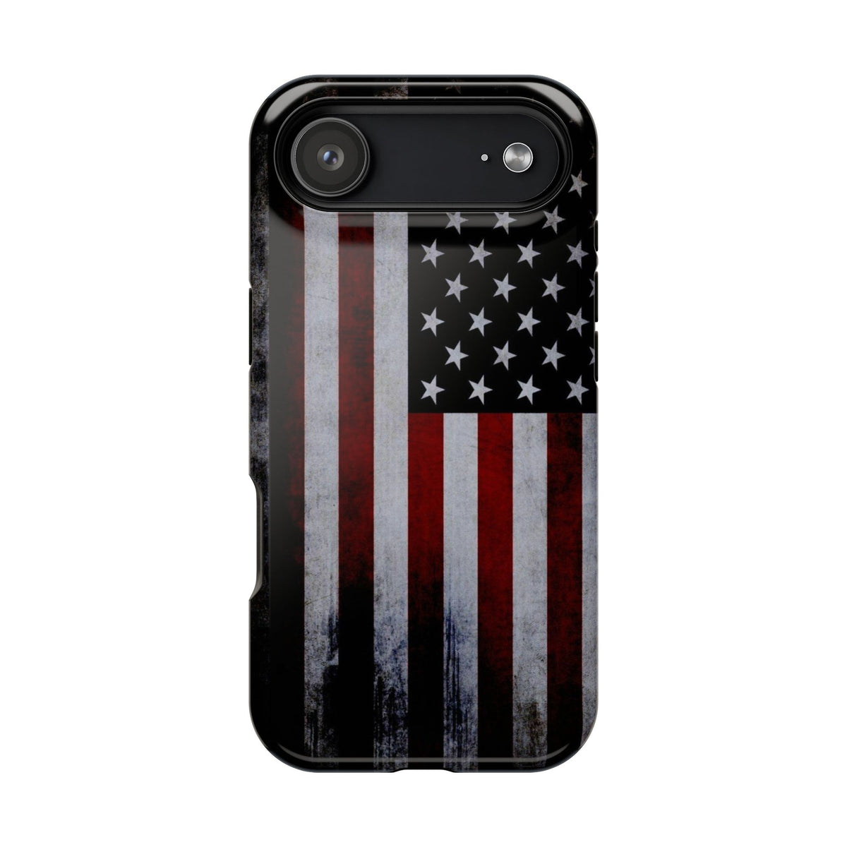 American Flag Magnetic Impact-Resistant Phone Case — Distressed USA Design