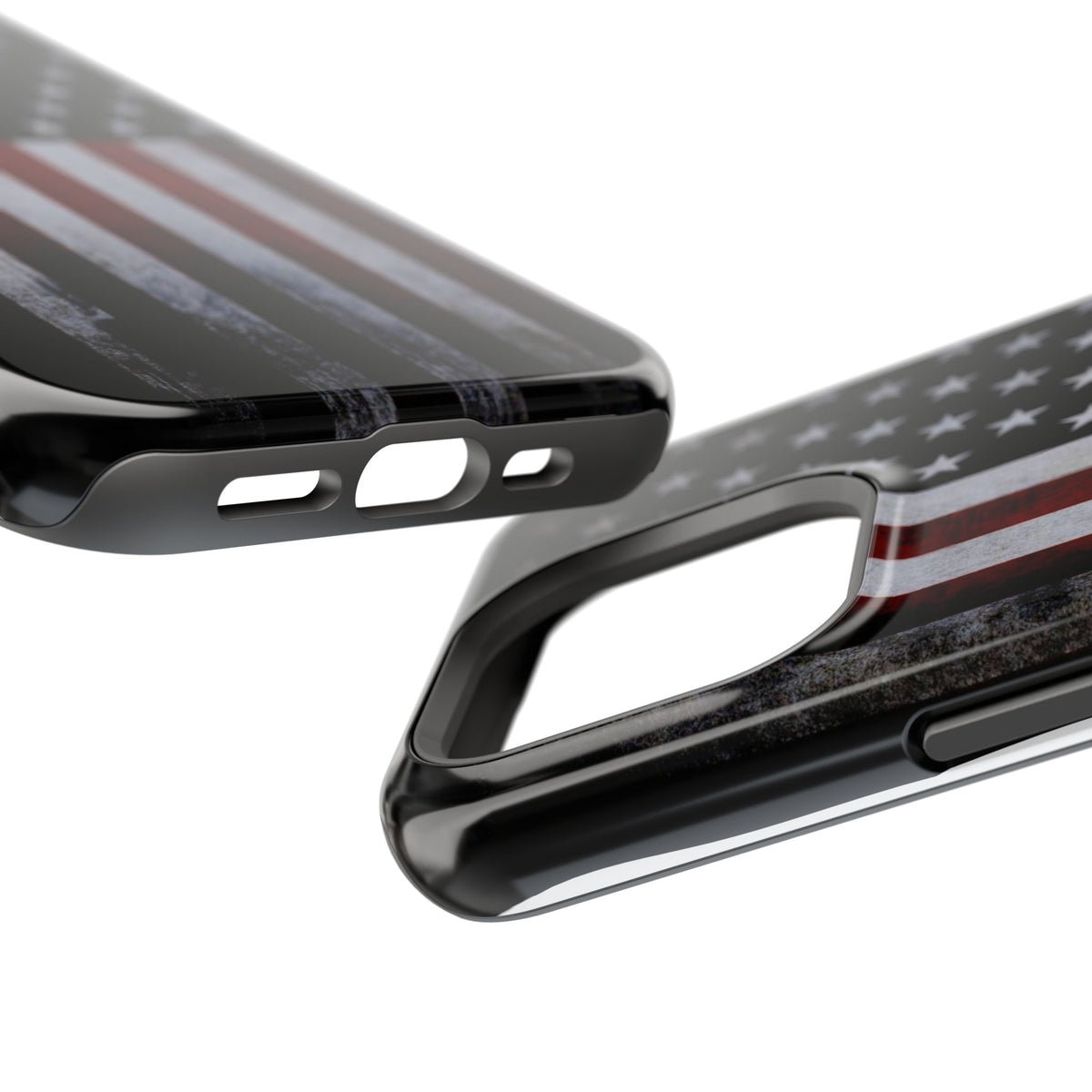 American Flag Magnetic Impact-Resistant Phone Case — Distressed USA Design