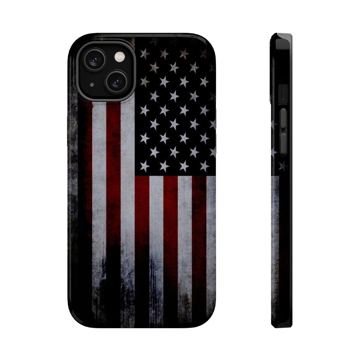 American Flag Magnetic Impact-Resistant Phone Case — Distressed USA Design