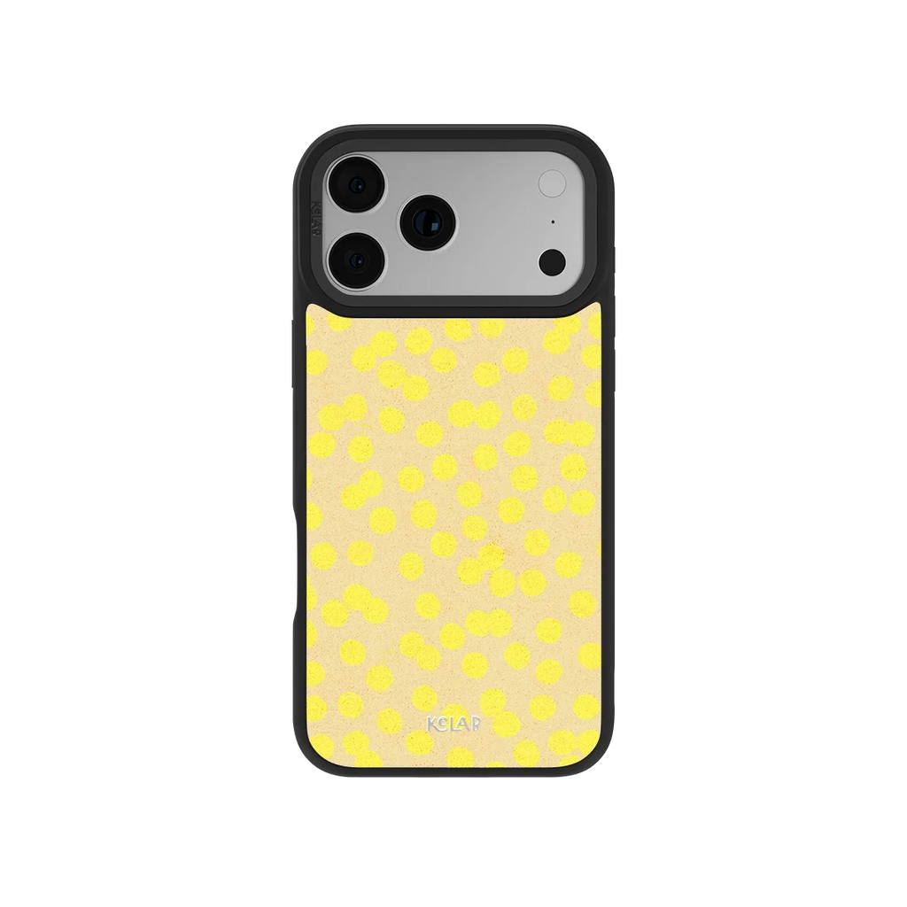 Lemon Drop | Yellow Polka Dot iPhone Case