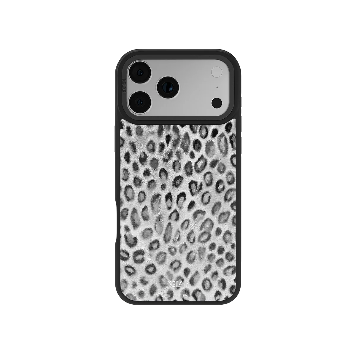Platinum Predator | Black & White Cheetah Print iPhone Case