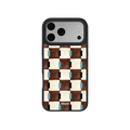 Cerulean Check | Blue & Brown Checkered iPhone Case