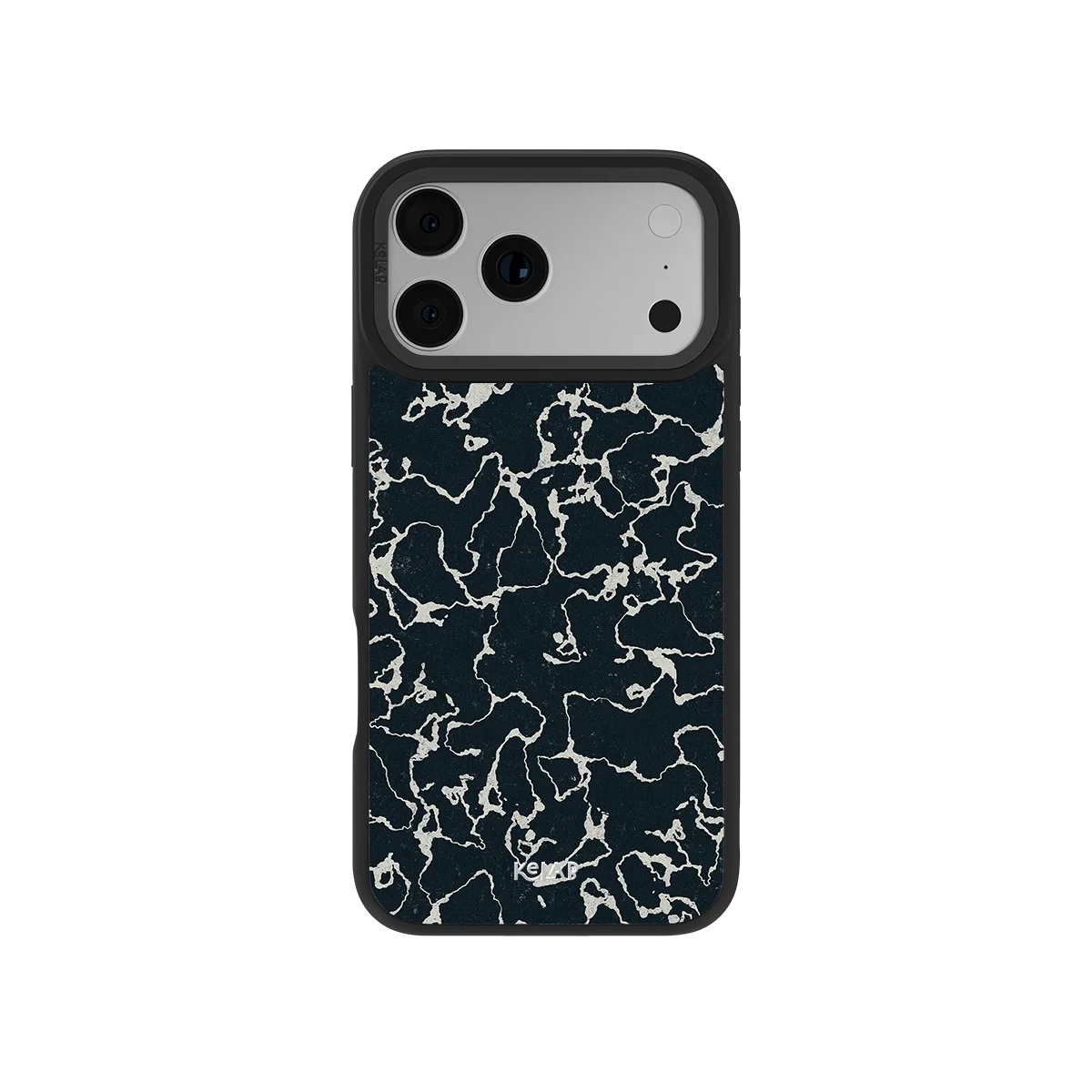 Obsidian Vein | Abstract Black Marble iPhone Case
