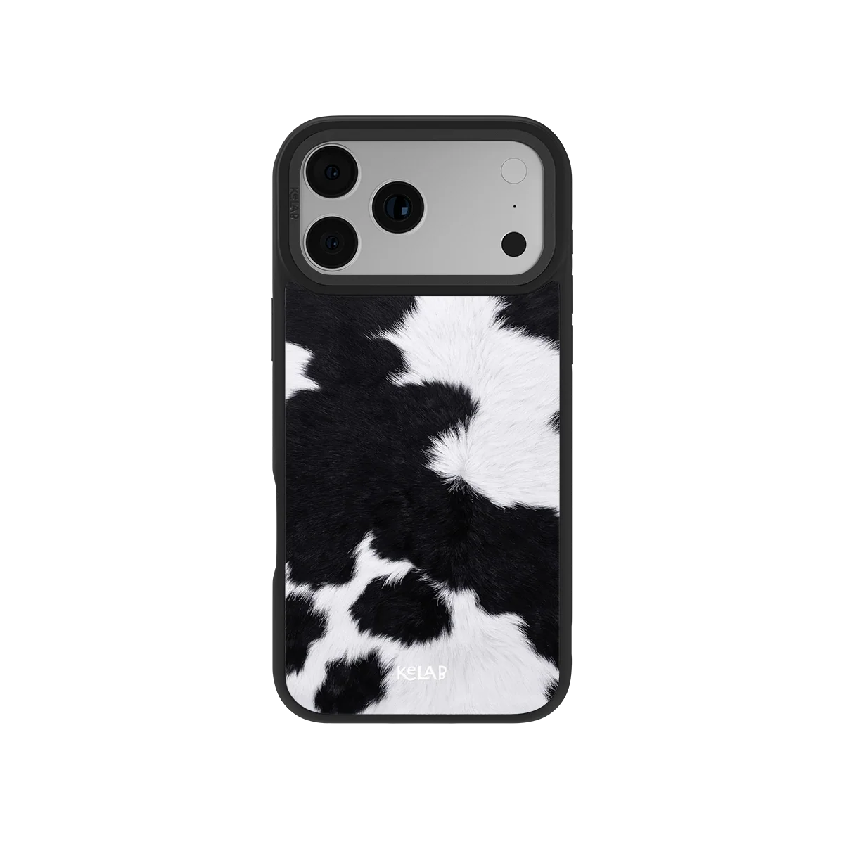 Cow Bell | Black & White Cow Print iPhone Case