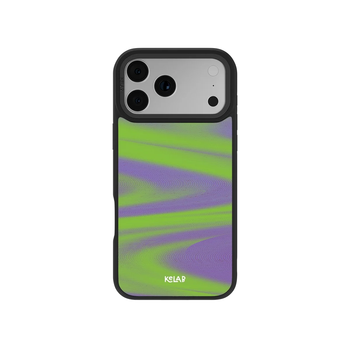 Purple Haze | Y2K Neon Green Abstract Wave iPhone Case