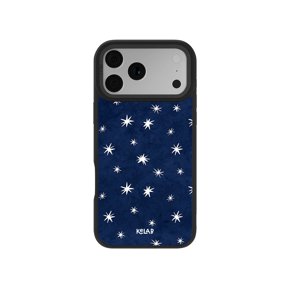 Starglimmer | Deep Blue Hand-Drawn Celestial Star iPhone Case