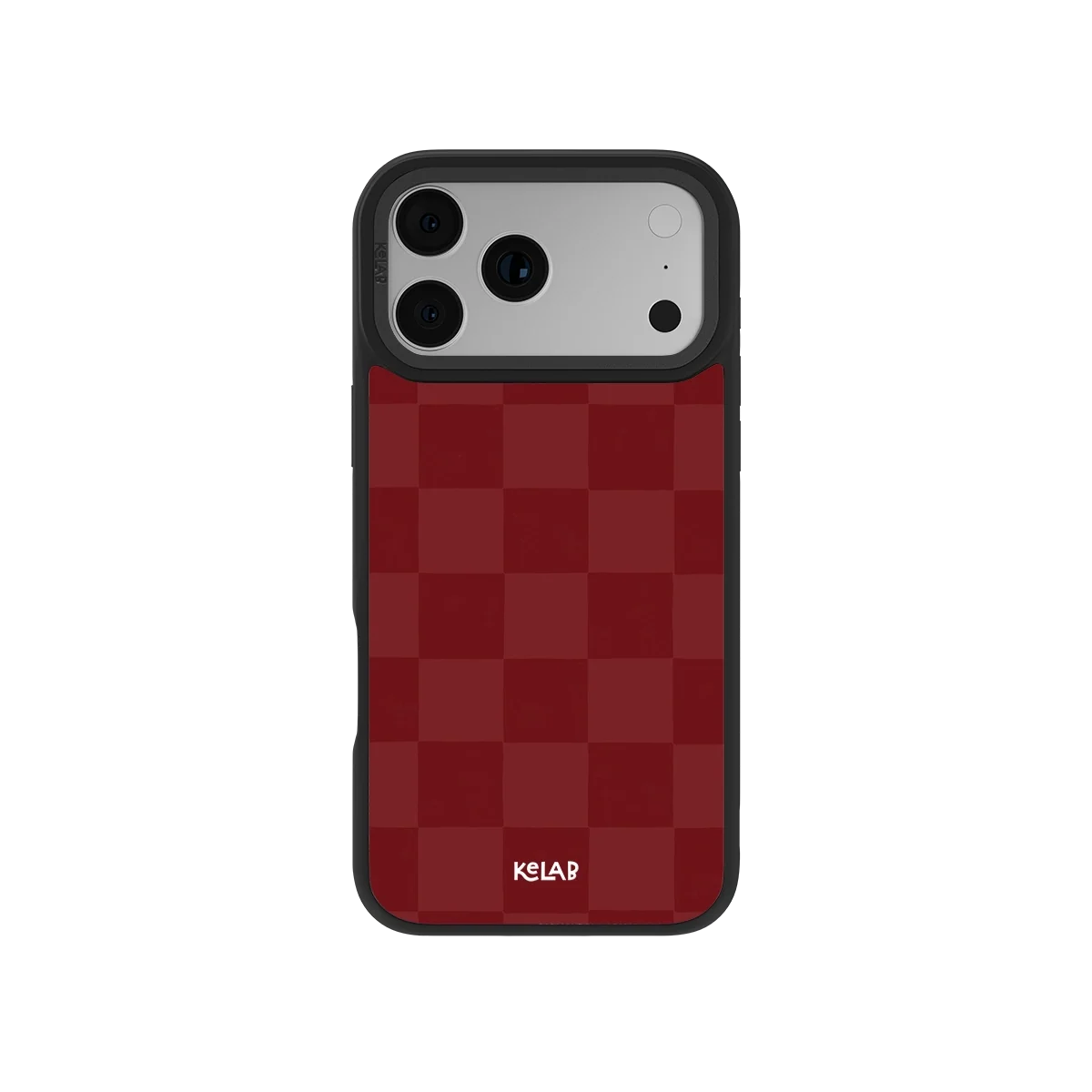 Maroon Check | Burgundy Checkerboard iPhone Case