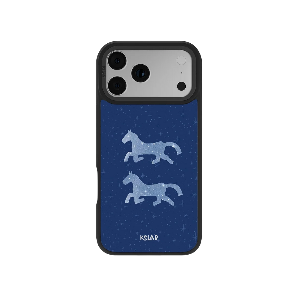 Pegasus Night | Blue Horse iPhone Case