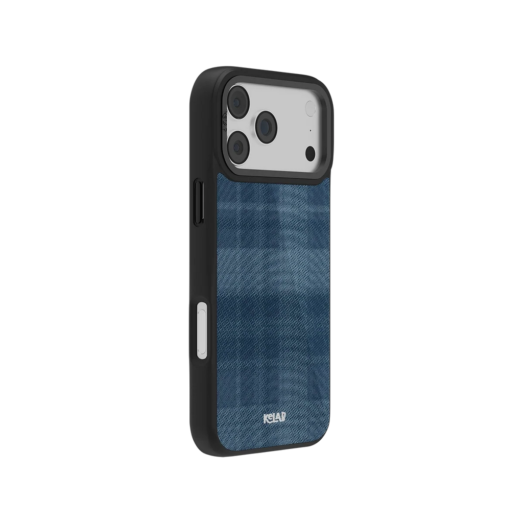 Denim | Blue Flannel Plaid iPhone Case