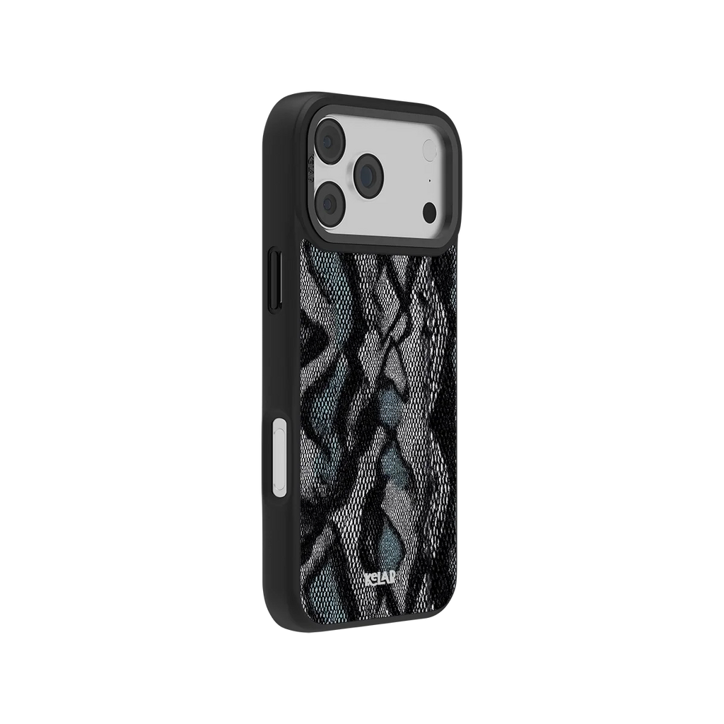Viper Mesh | Teal Snake Print iPhone Case