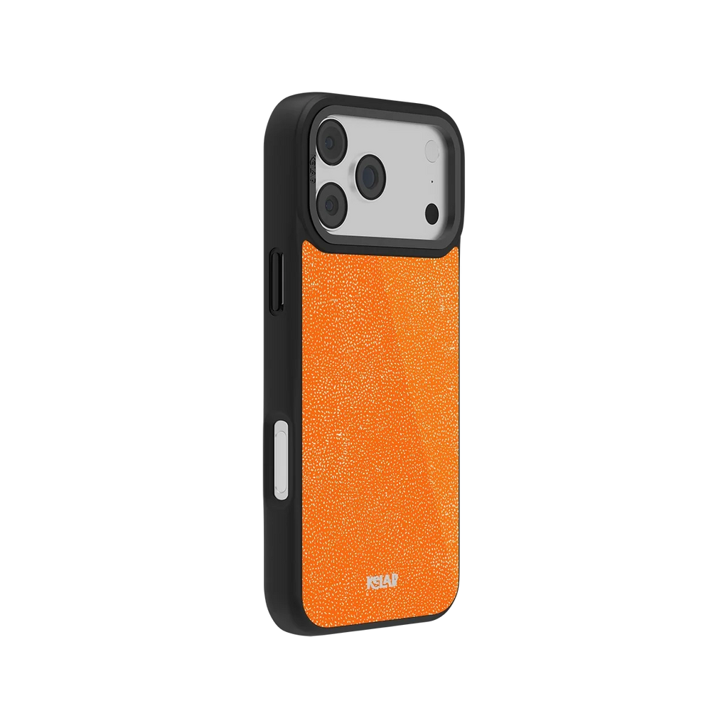 Tangerina | Electric Orange Textured iPhone Case