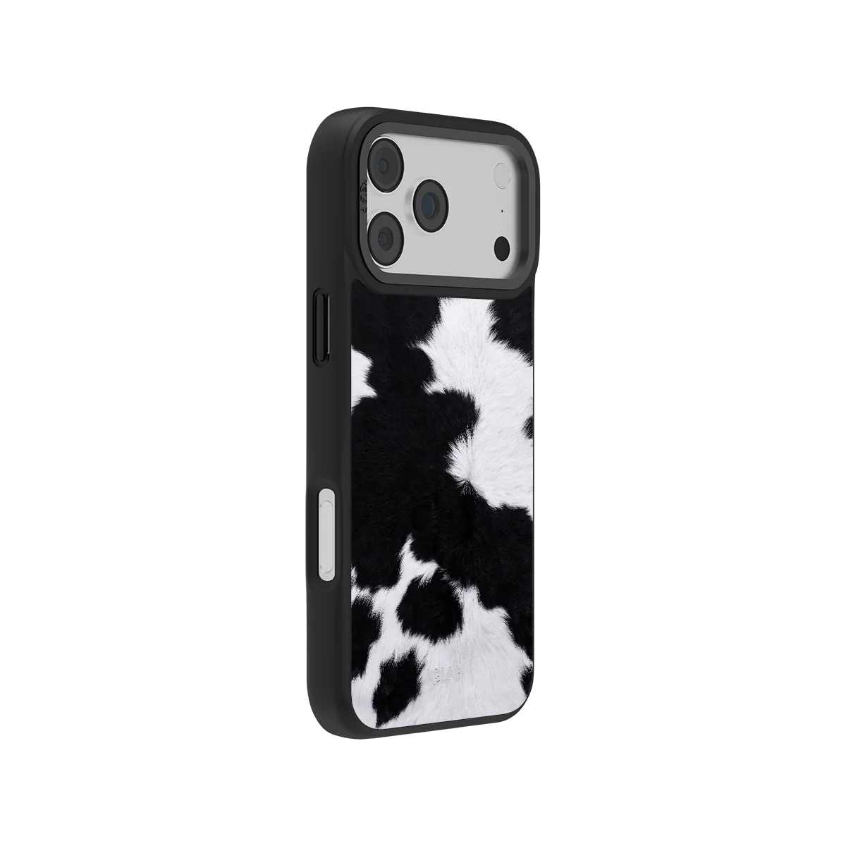 Cow Bell | Black & White Cow Print iPhone Case
