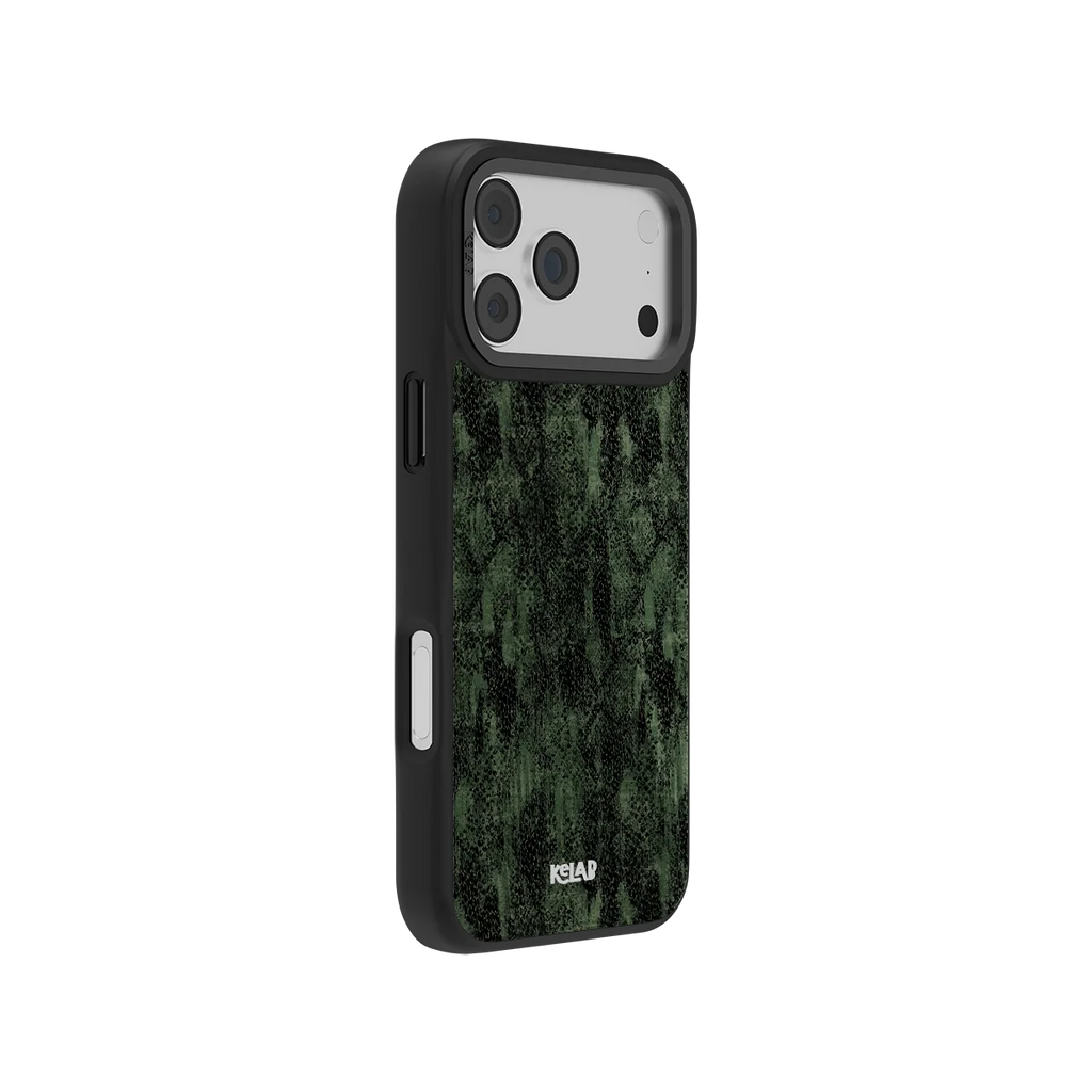 Emerald Python | Olive Green Snake Print iPhone Case