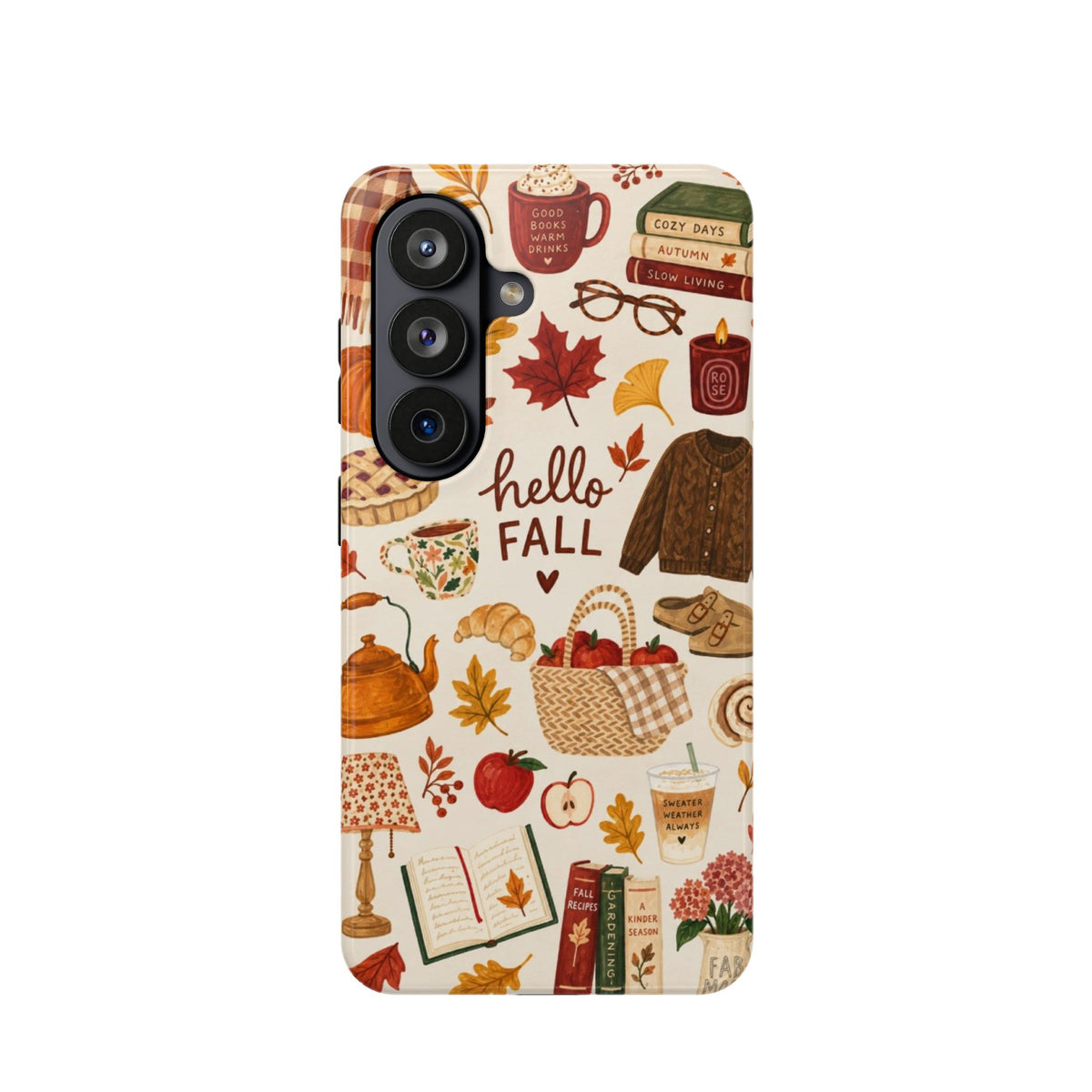 Phone Case — "Hello Fall" Autumn Collage Magnetic Impact-Resistant Case