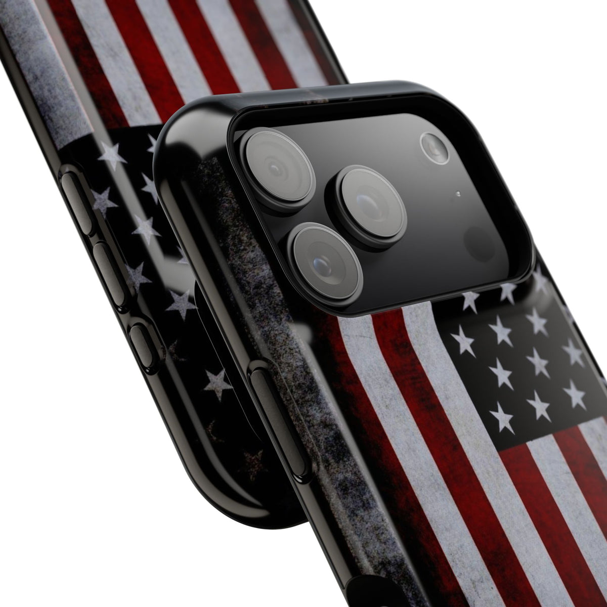 American Flag Magnetic Impact-Resistant Phone Case — Distressed USA Design