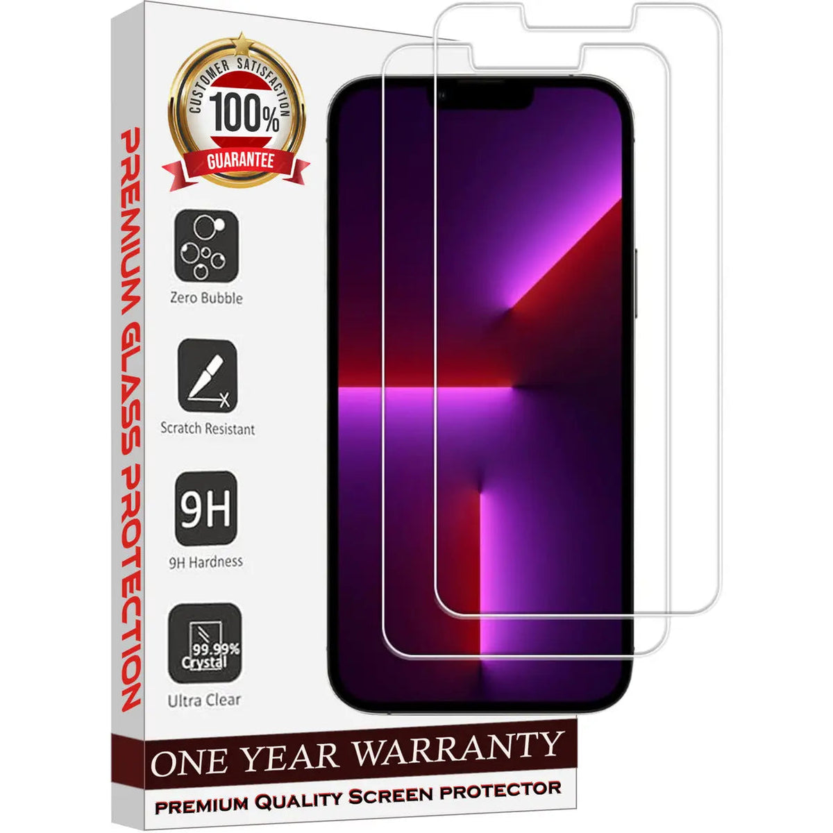 Entronix Clear Screen Protector Compatible with iPhone 12 Pro Max - 2-Piece Combo