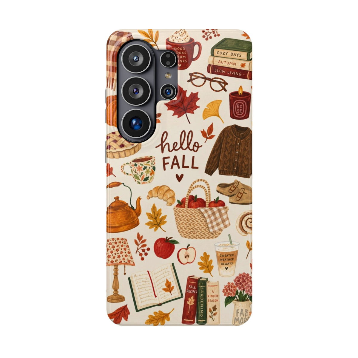 Phone Case — "Hello Fall" Autumn Collage Magnetic Impact-Resistant Case