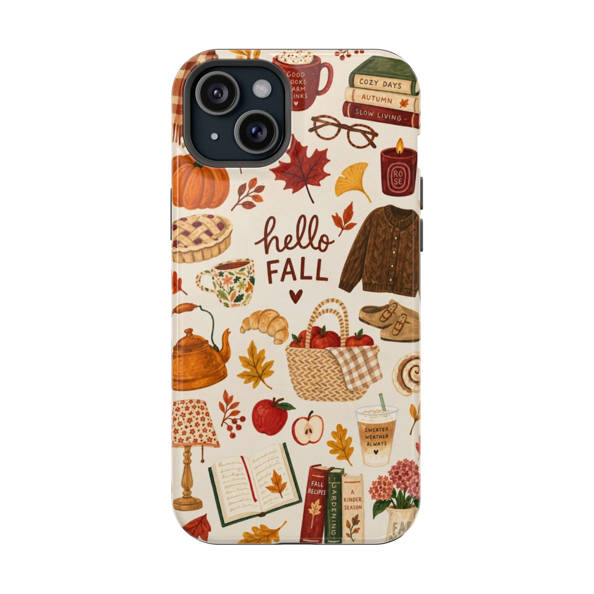 Phone Case — "Hello Fall" Autumn Collage Magnetic Impact-Resistant Case