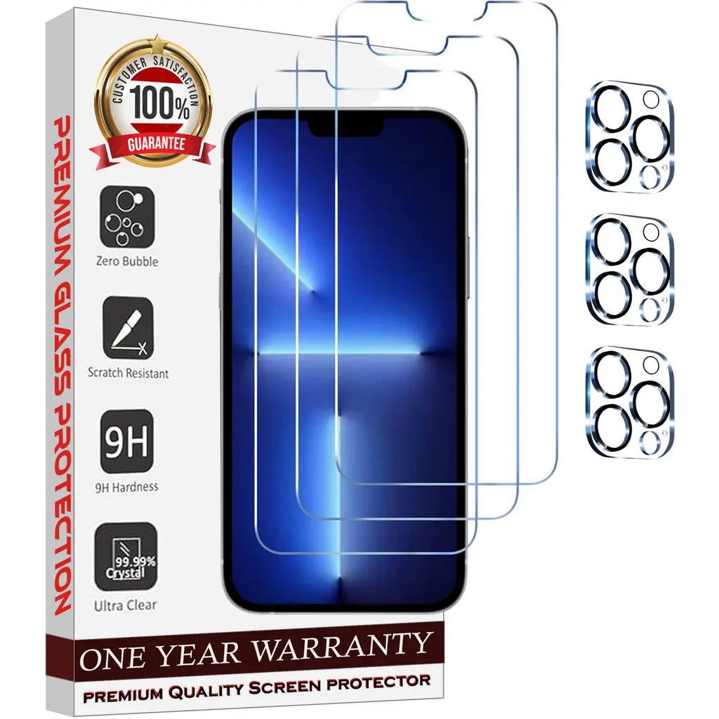 Entronix Clear Screen Protector & Camera Lens Protector Compatible with iPhone 11 Pro - 6-Piece Combo