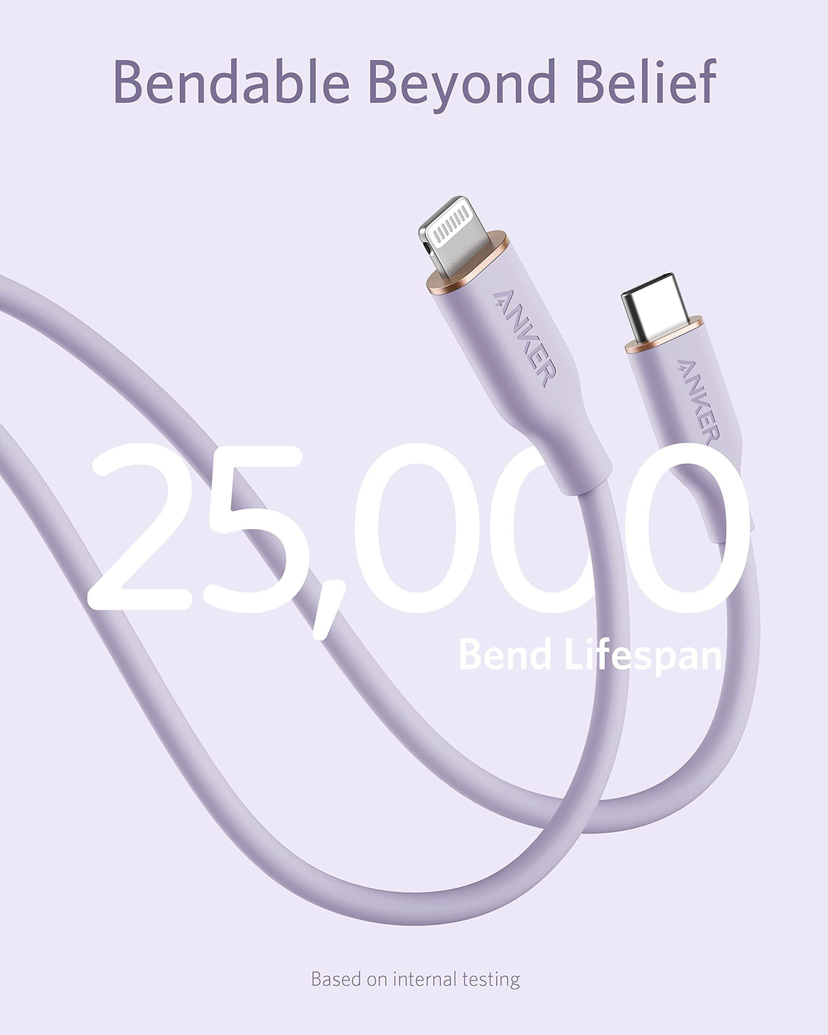 Anker <b>641</b> USB-C to Lightning Cable (Flow, Silicone)