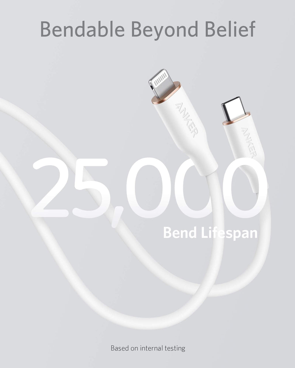 Anker <b>641</b> USB-C to Lightning Cable (Flow, Silicone)