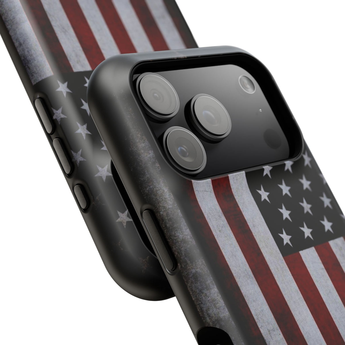American Flag Magnetic Impact-Resistant Phone Case — Distressed USA Design