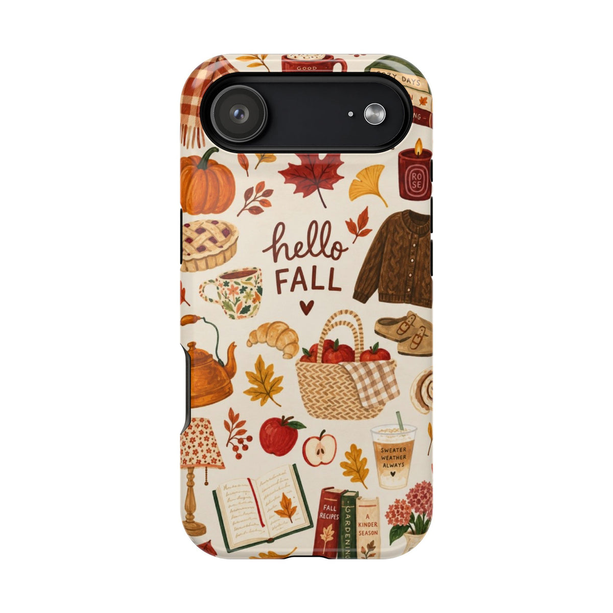 Phone Case — "Hello Fall" Autumn Collage Magnetic Impact-Resistant Case