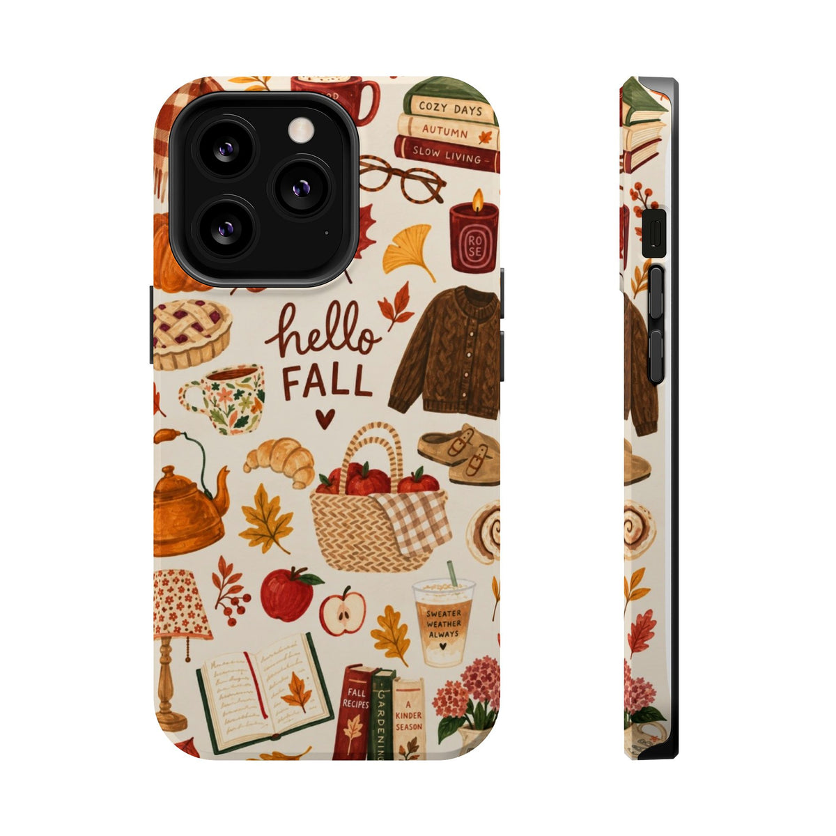Phone Case — "Hello Fall" Autumn Collage Magnetic Impact-Resistant Case