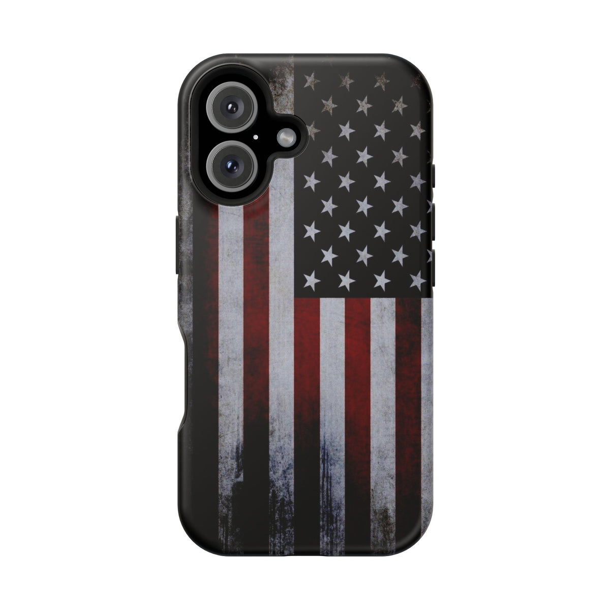 American Flag Magnetic Impact-Resistant Phone Case — Distressed USA Design