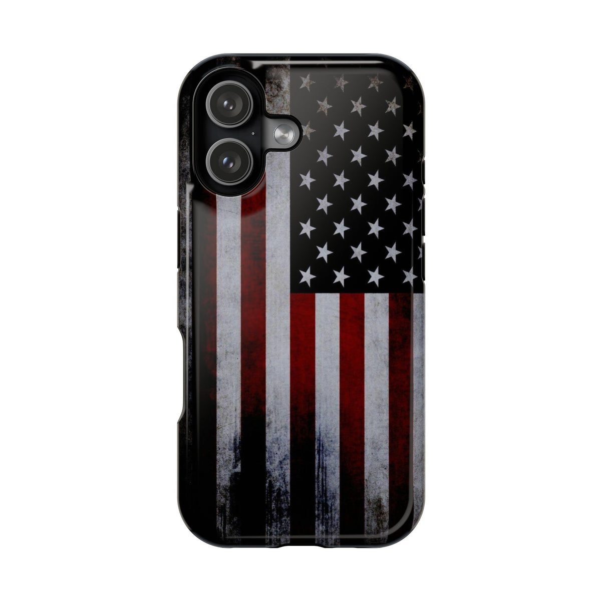 American Flag Magnetic Impact-Resistant Phone Case — Distressed USA Design