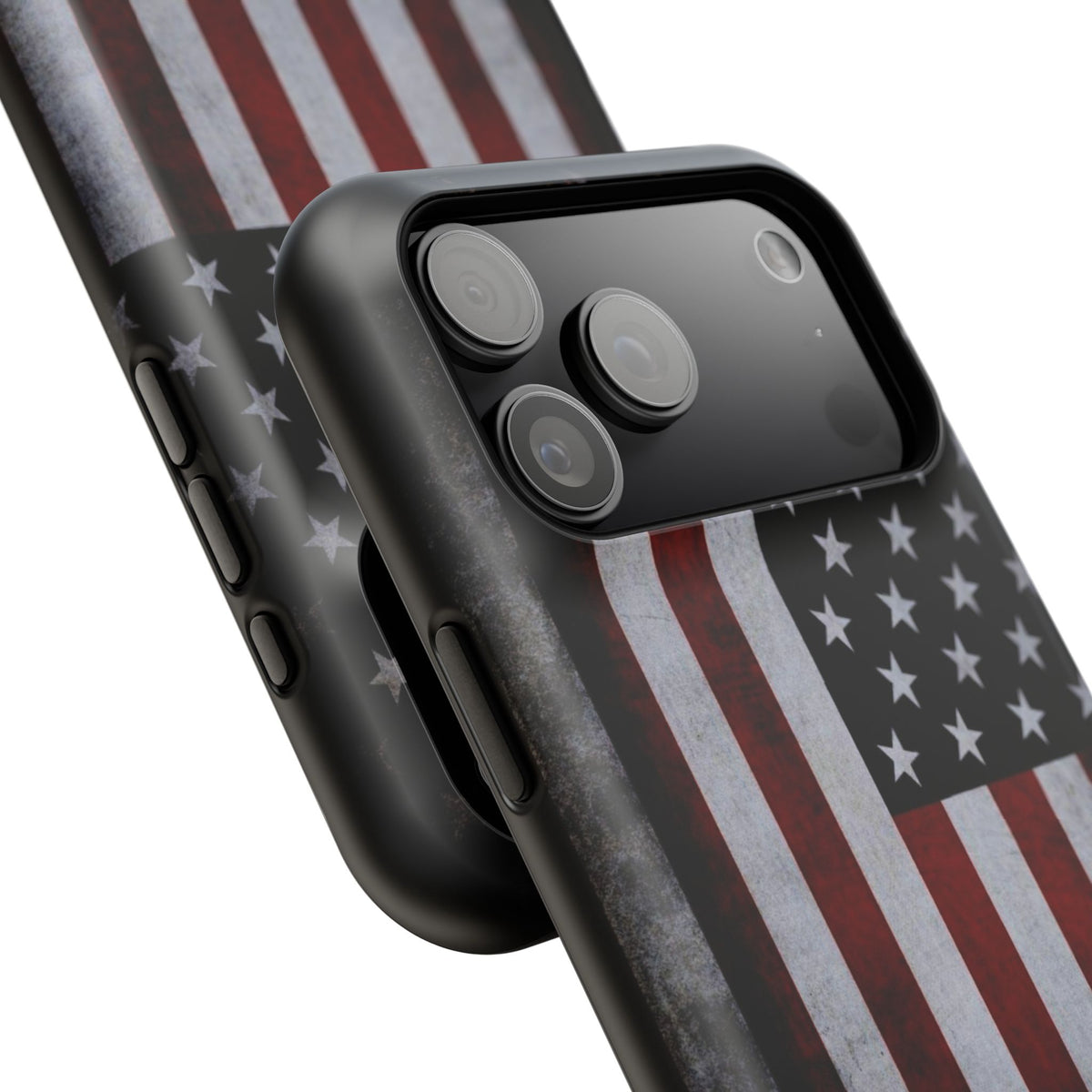 American Flag Magnetic Impact-Resistant Phone Case — Distressed USA Design