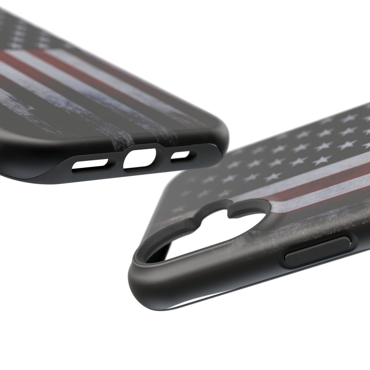 American Flag Magnetic Impact-Resistant Phone Case — Distressed USA Design