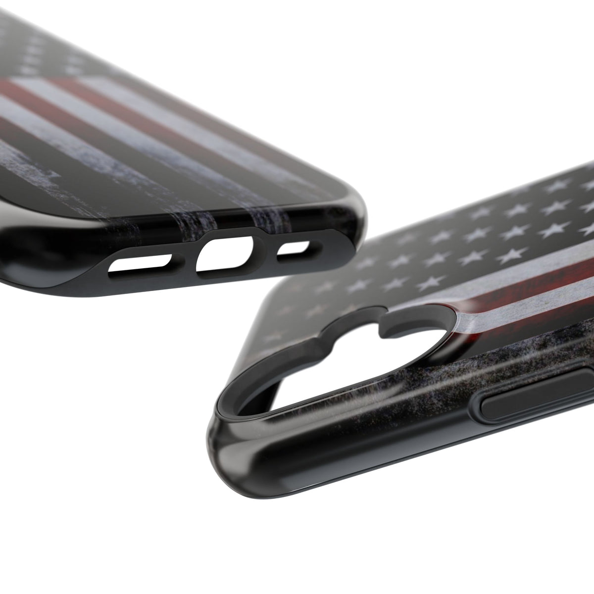 American Flag Magnetic Impact-Resistant Phone Case — Distressed USA Design
