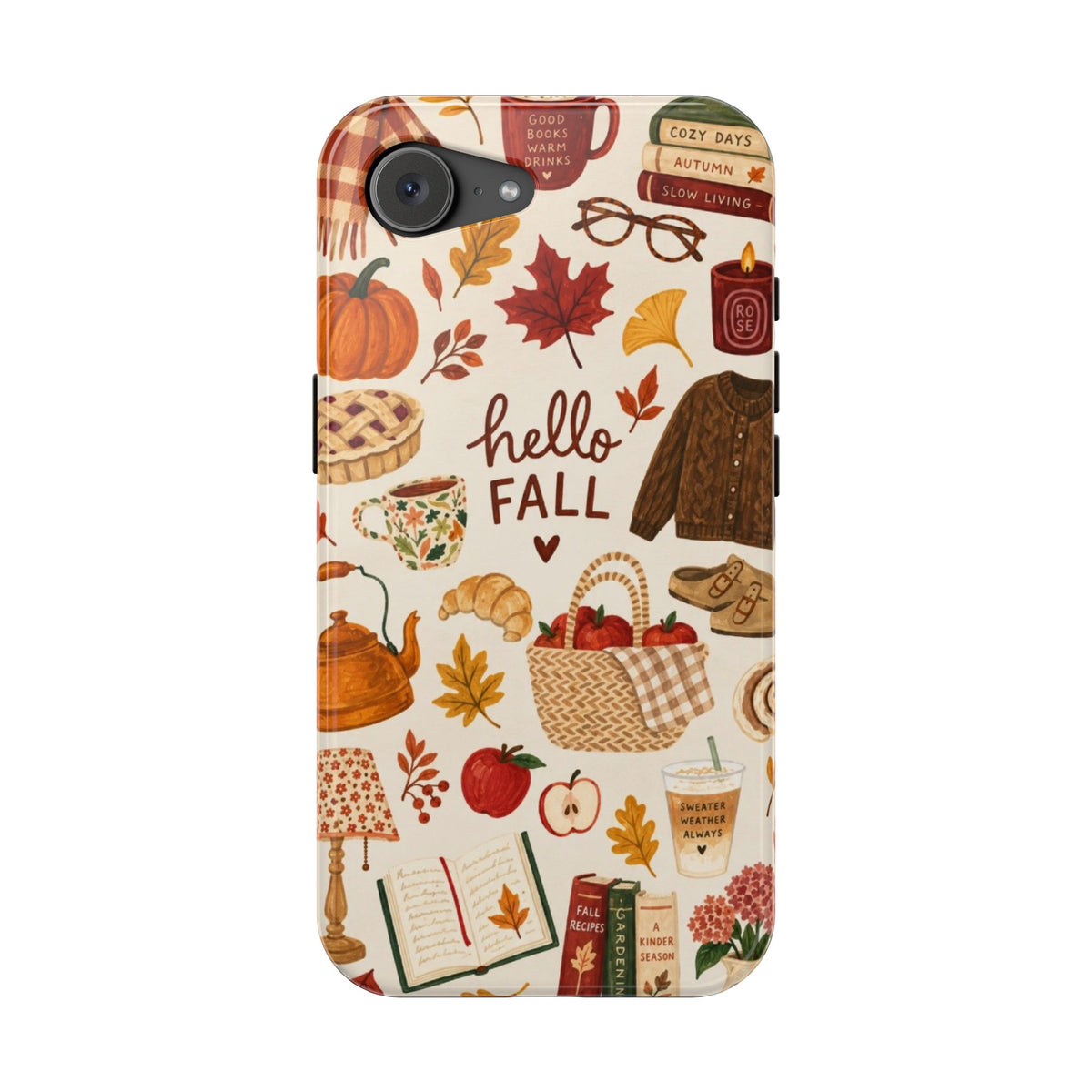Phone Case — "Hello Fall" Autumn Collage Magnetic Impact-Resistant Case