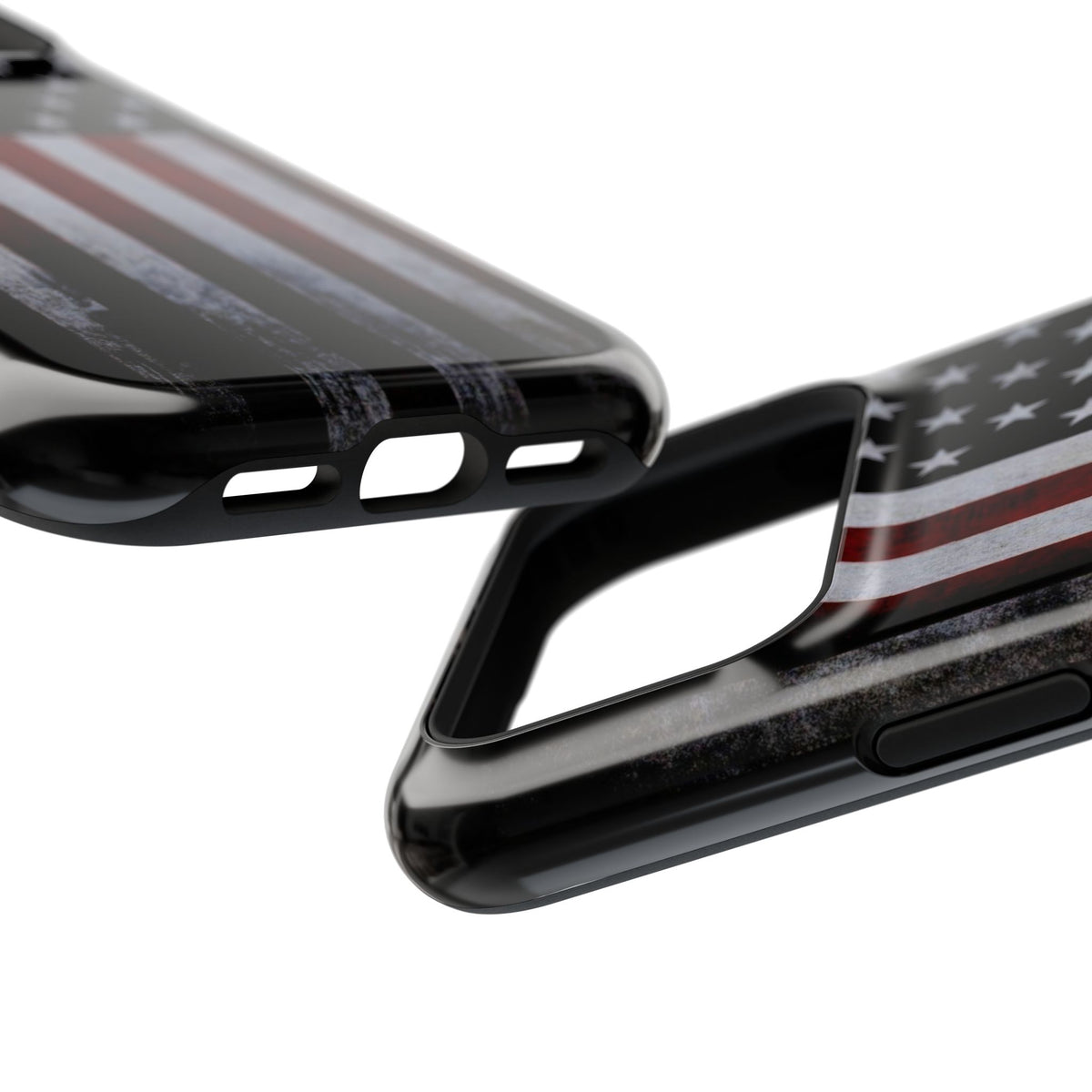 American Flag Magnetic Impact-Resistant Phone Case — Distressed USA Design