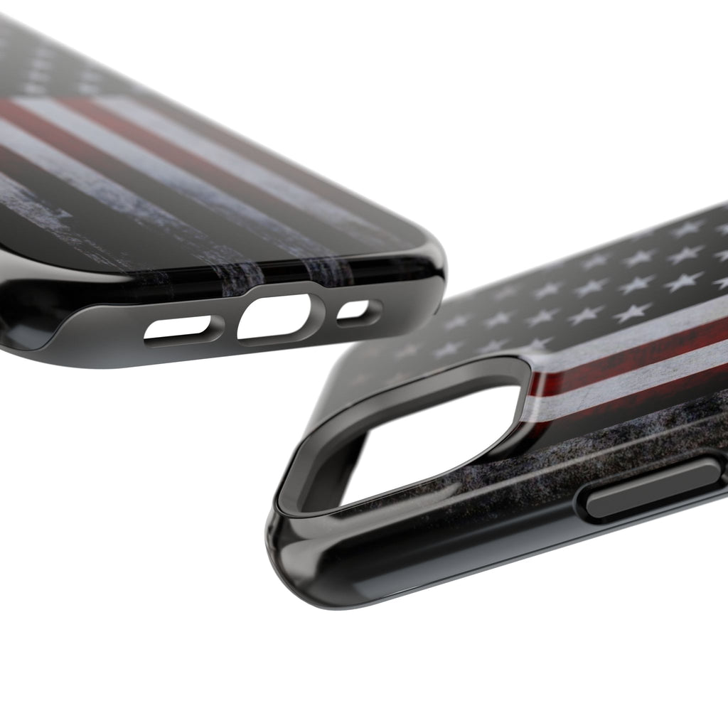 American Flag Magnetic Impact-Resistant Phone Case — Distressed USA Design