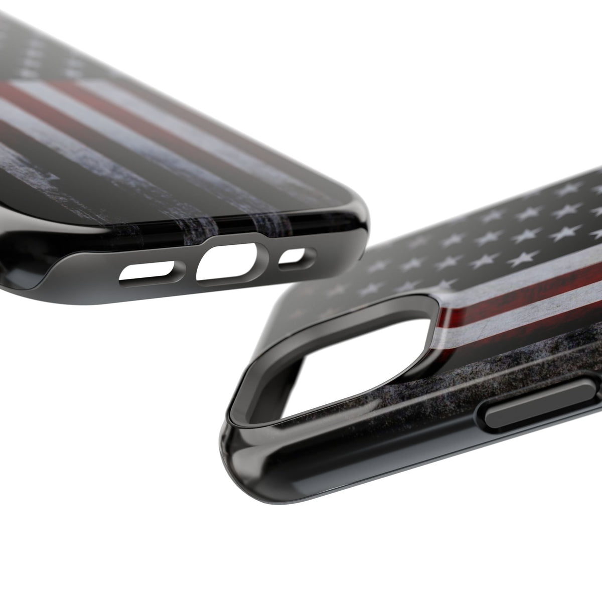 American Flag Magnetic Impact-Resistant Phone Case — Distressed USA Design