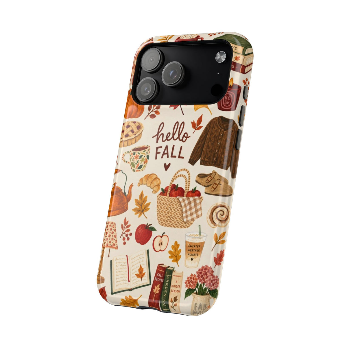 Phone Case — "Hello Fall" Autumn Collage Magnetic Impact-Resistant Case