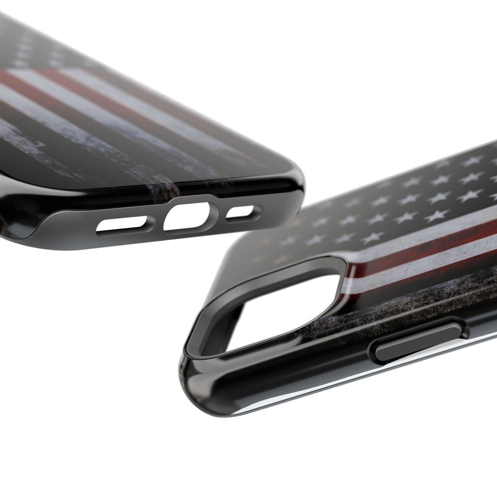 American Flag Magnetic Impact-Resistant Phone Case — Distressed USA Design