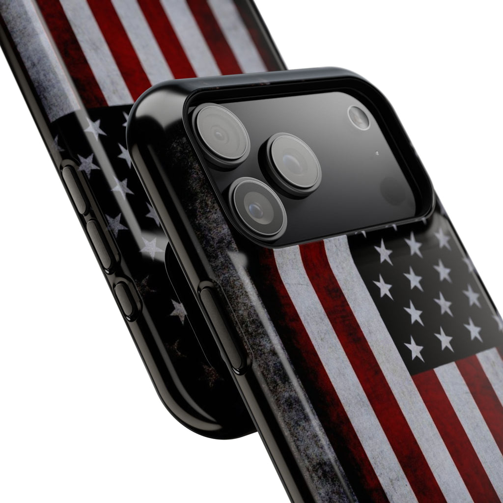 American Flag Magnetic Impact-Resistant Phone Case — Distressed USA Design