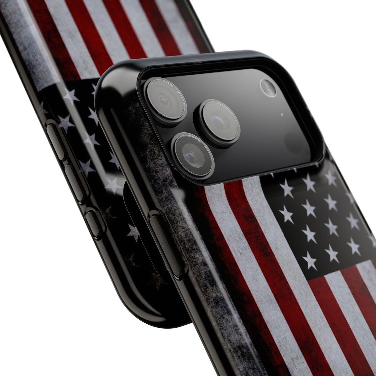 American Flag Magnetic Impact-Resistant Phone Case — Distressed USA Design
