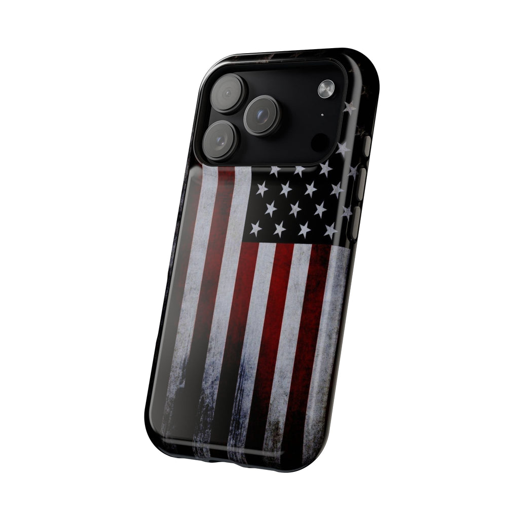 American Flag Magnetic Impact-Resistant Phone Case — Distressed USA Design
