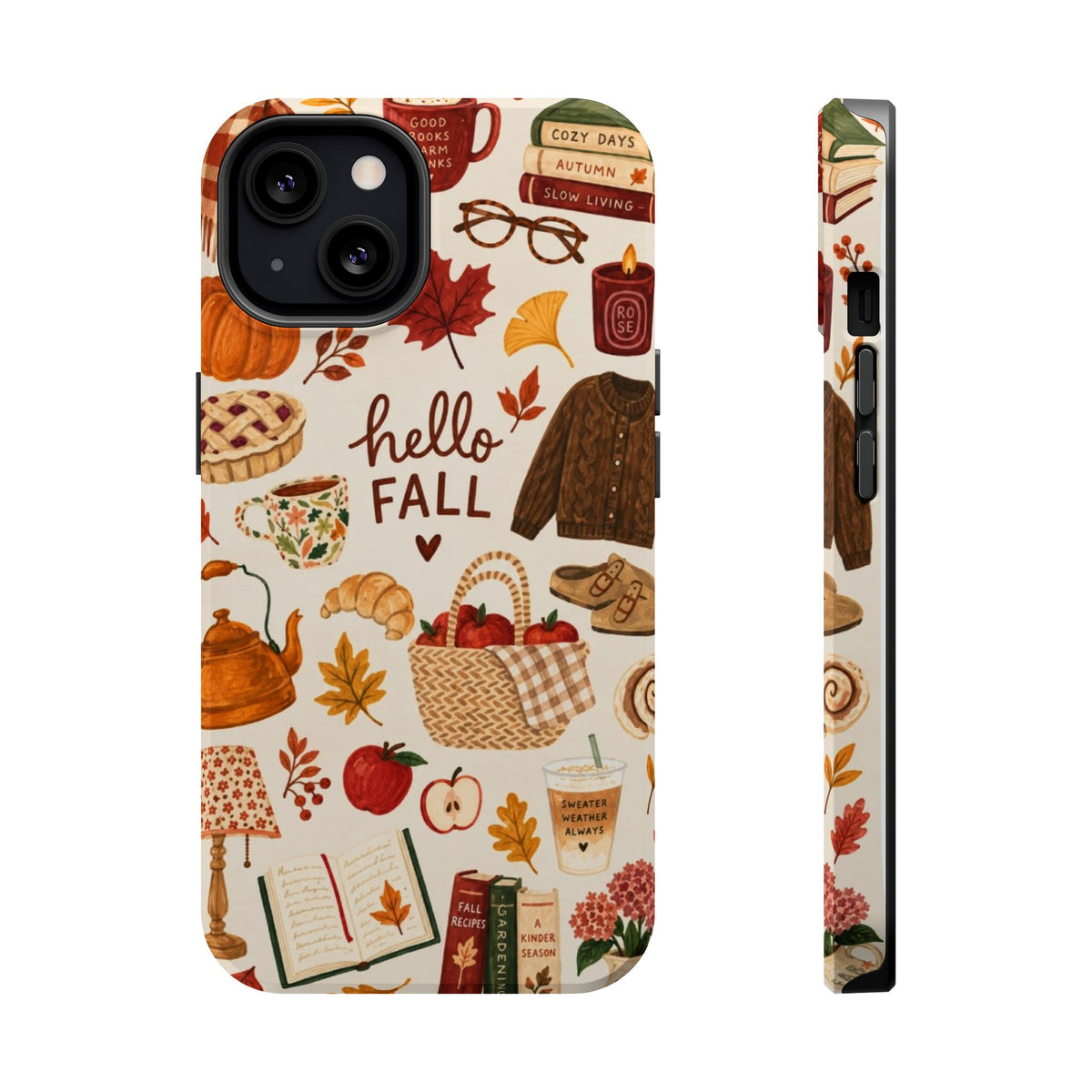 Phone Case — "Hello Fall" Autumn Collage Magnetic Impact-Resistant Case