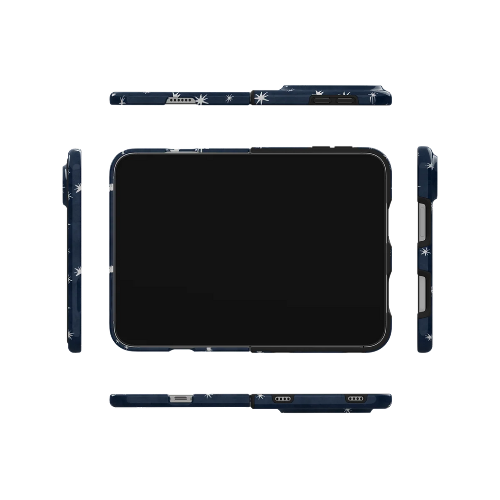 Starglimmer | Deep Blue Hand-Drawn Celestial Star iPhone Case