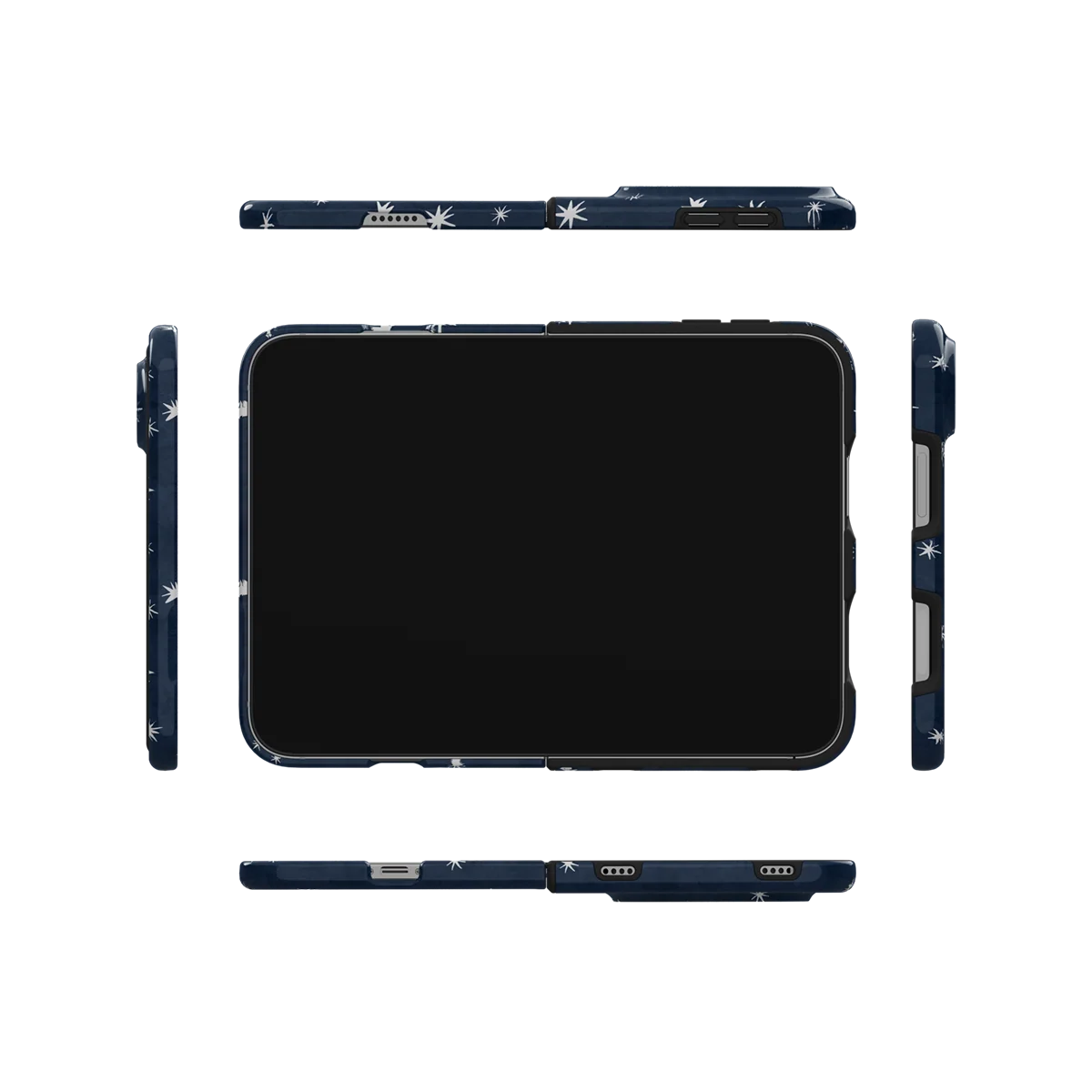 Starglimmer | Deep Blue Hand-Drawn Celestial Star iPhone Case